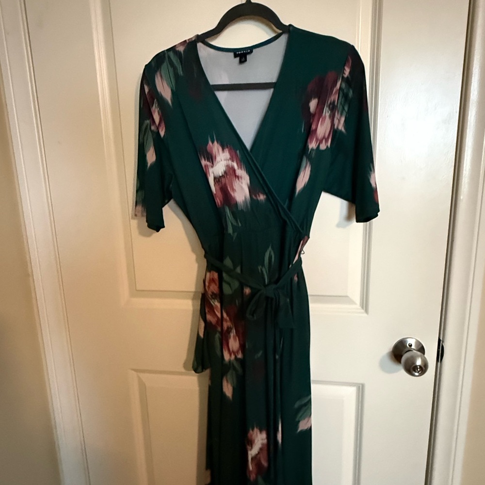 Torrid Green Floral Maxi Dress